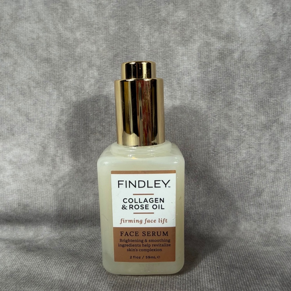 Findley Collagen & Rose Oil Firming Face Lift Face Serum 2 fl oz Brightening NEW